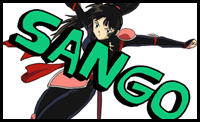 How to Draw Sango from Inuyasha with Easy Step by Step Drawing Tutorial 