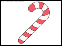 How to Draw a Candy Cane