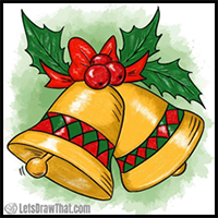 How to Draw Christmas Bells