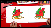 How to Draw Santa’s Sleigh