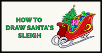 How to Draw Santa's Sleigh