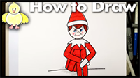 How to Draw an Easy Elf on a Shelf for Beginners
