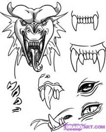 How To Draw Dragon Face