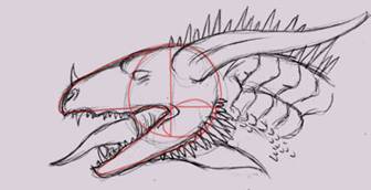 How To Draw Dragon's Head