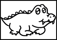 How to Draw a Baby Alligator in 4 Easy Steps