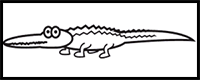 How to Draw an Alligator For Kids in 6 Easy Steps