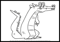 How to Draw Alligator from Total Drama