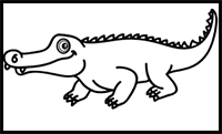 How to Draw a Cartoon Crocodile in 7 Easy Steps