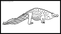 how to draw a crocodile
