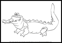 How to Draw the Crocodile from Peter Pan