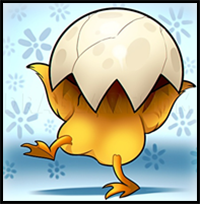 How to Draw a Chick Egg