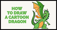 how to draw a cartoon dragon