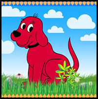 how to draw Clifford the Big Red Dog