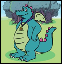 how to draw Ord from dragon tales