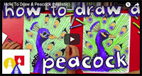 how to draw a realistic peacock