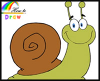how to draw a snail easy step by step