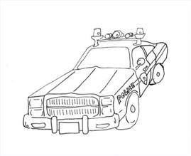 How To Draw Police Car