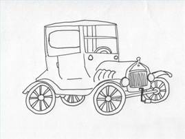 How To Draw Old Fashioned Car