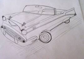 How To Draw 57 Chevy Car