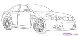 How To Draw BMW Car