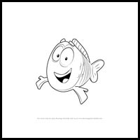 How to Draw Mr. Grouper from Bubble Guppies