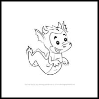 How to Draw the Dragon Puppy from Bubble Guppies