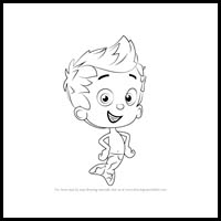 How to Draw Gil from Bubble Guppies
