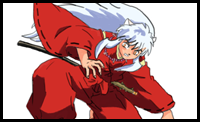 How to Draw Inuyasha with Step by Step Drawing Lesson
