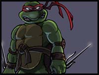 How to Draw Raphael from Teenage Mutant Ninja Turtles