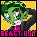 How to Draw Beast Boy from Teen Titans with Simple Steps