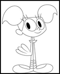 How to Draw Dee Dee from Dexter's Laboratory