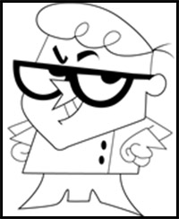 How to Draw Dexter from Dexter's Laboratory