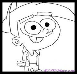 How to draw Timmy Turner : Fairly Odd Parents Step by Step Drawing Lessons