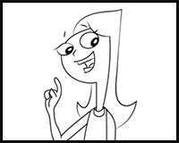 How to Draw Candace Flynn from Phineas and Ferb