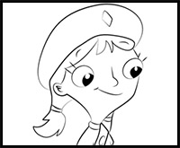 How to Draw Katie from Phineas and Ferb