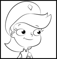 How to Draw Adyson Sweetwater from Phineas and Ferb