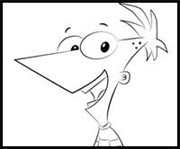 How to Draw Phineas Flynn from Phineas and Ferb