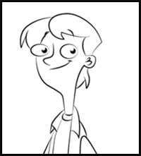 How to Draw Jeremy Johnson from Phineas and Ferb