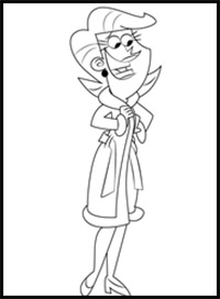 How to Draw Mrs.Turner from The Fairly OddParents