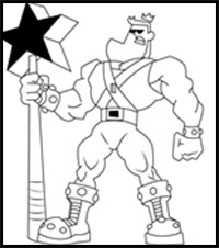 How to Draw Jorgen Von Strangle from The Fairly OddParents