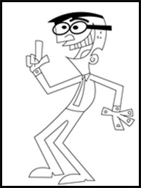 How to Draw Mr Crocker from The Fairly OddParents