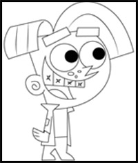 How to Draw Chester McBadbat from The Fairly OddParents