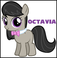 How to Draw Octavia from My Little Pony in Easy Step by Step Drawing Tutorial