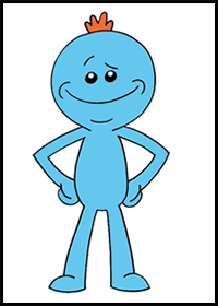 How to Draw Mr.Meeseeks | Rick and Morty