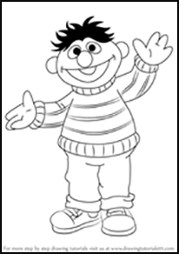 How to Draw Ernie from Sesame Street
