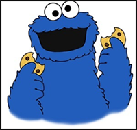 How to Draw Cookie Monster 