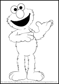 How to Draw Elmo from Sesame Street