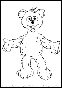 How to Draw Baby Bear from Sesame Street