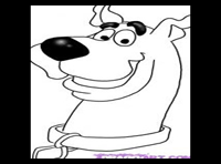 How to draw Scooby Doo Head : Scooby Doo Step by Step Drawing Lessons