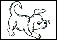 How to Draw Dogs Step by Step Cartooning Drawing Tutorial for Kids - II